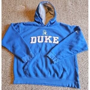 Duke Blue Devils Hoodie OVB Old Varsity Brand Adult M Blue Cotton‎ Long Sleeve